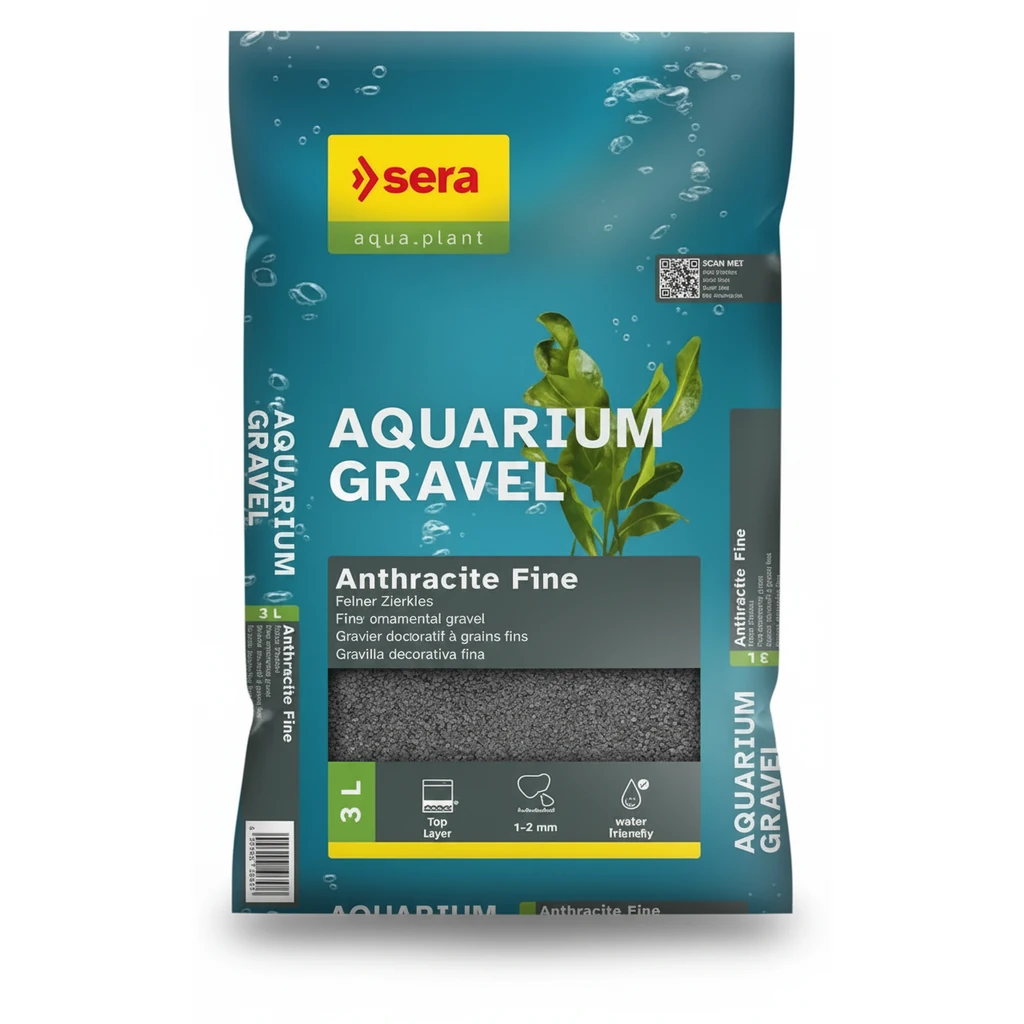 Sera Aquarium Gravel Anthracite Fine