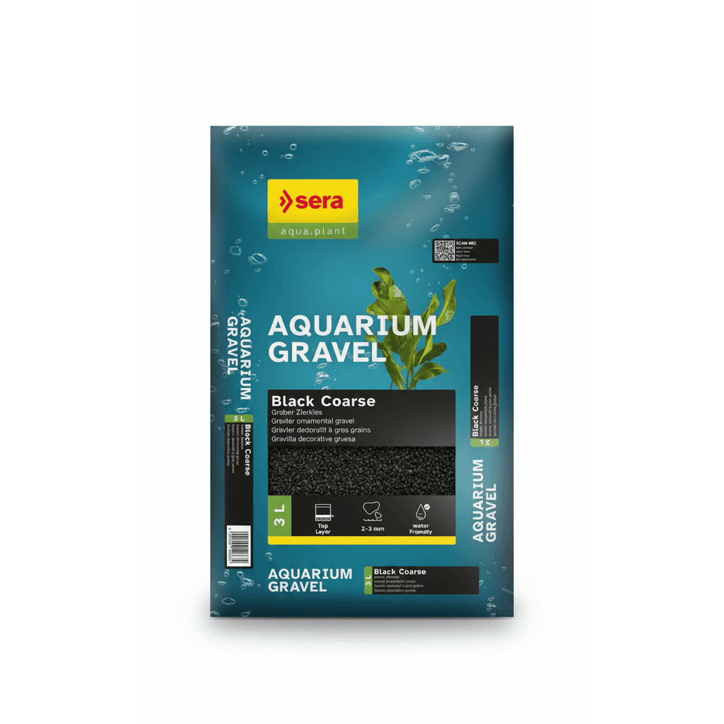 Sera Aquarium Gravel Black Coarse 3L