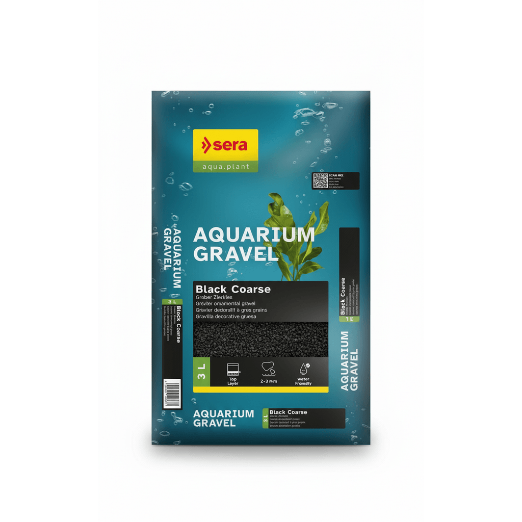 Sera Aquarium Gravel Black Coarse 3L