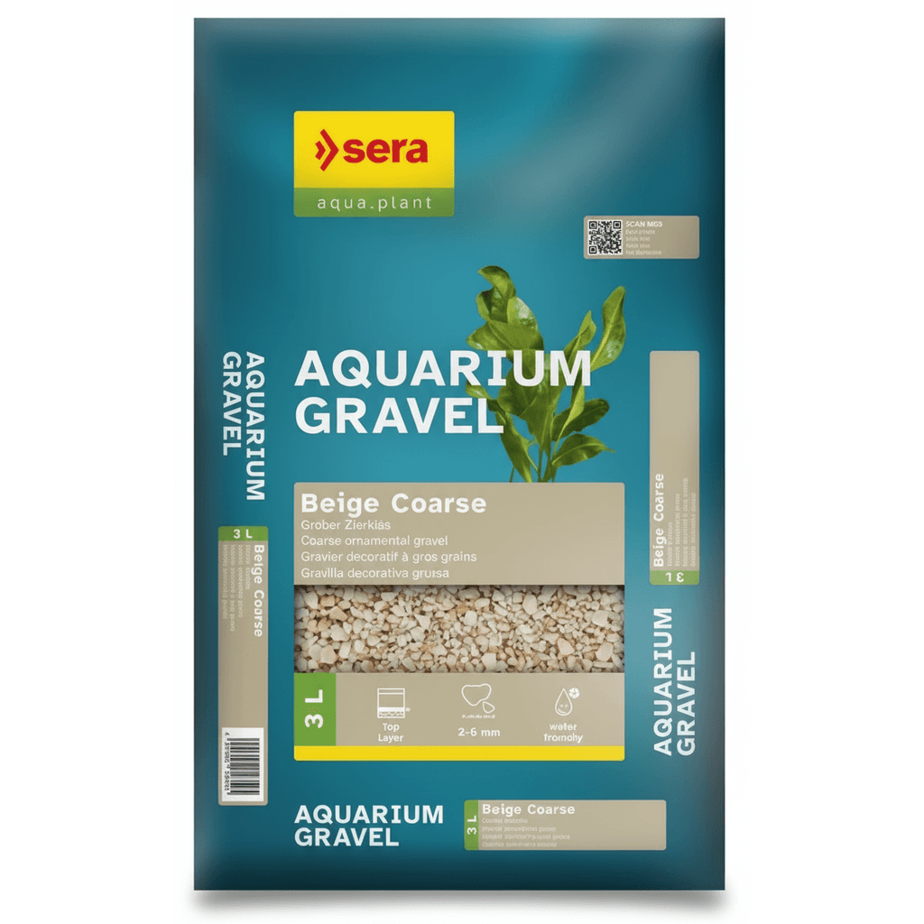 Sera Aquarium Gravel Beige Coarse 3L