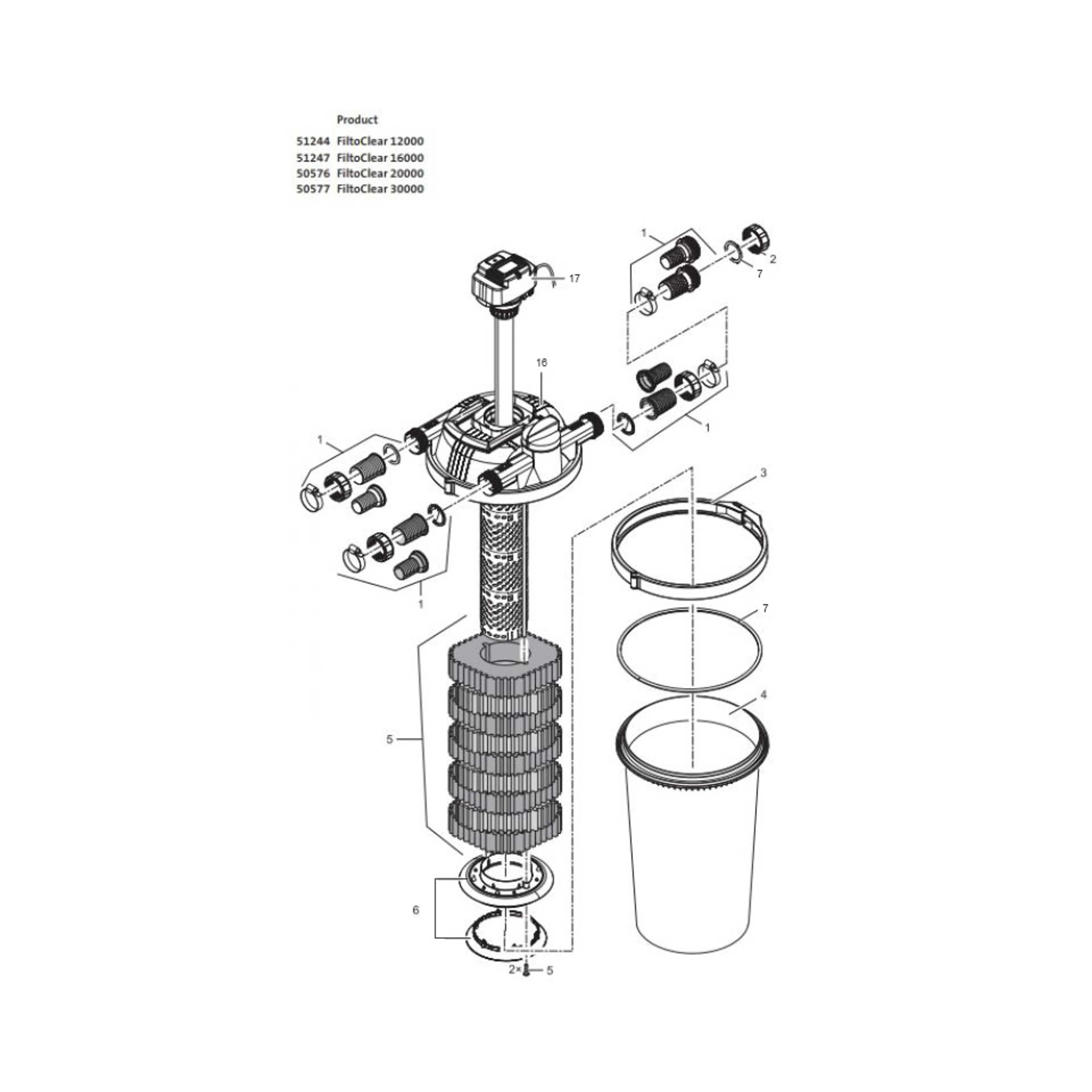 Oase Basisplaat met afdichting Filtoclear - afbeelding 2