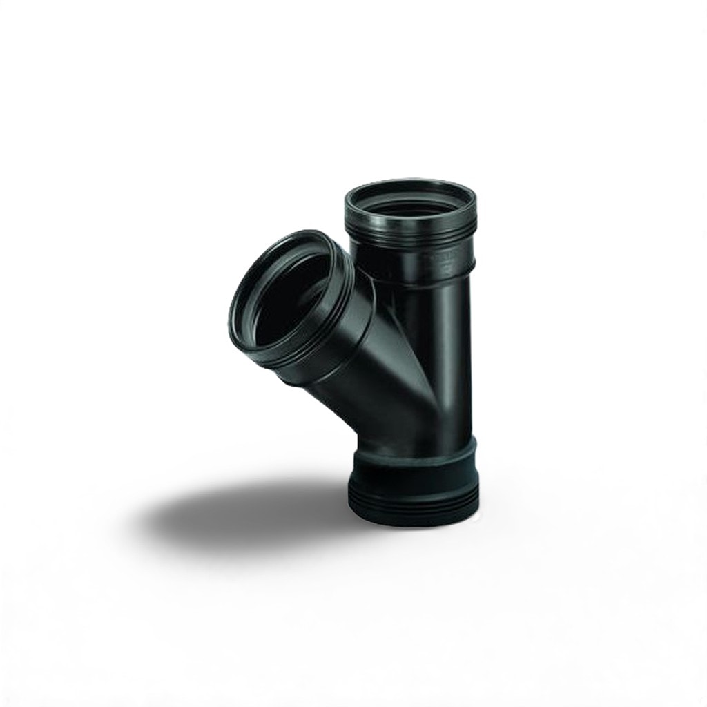PP T-stuk 45° 75mm