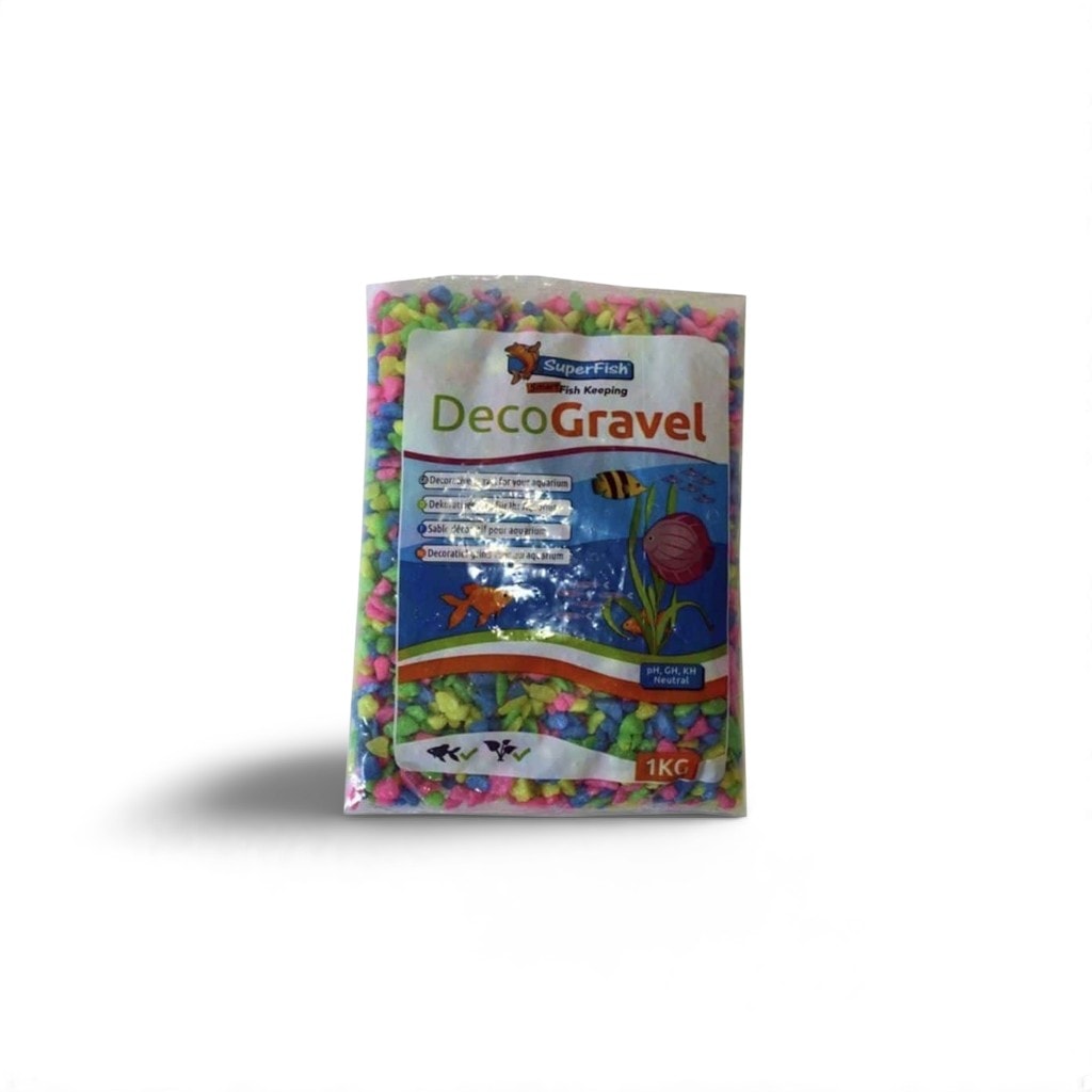 Superfish Decogravel 1kg Neon Mix